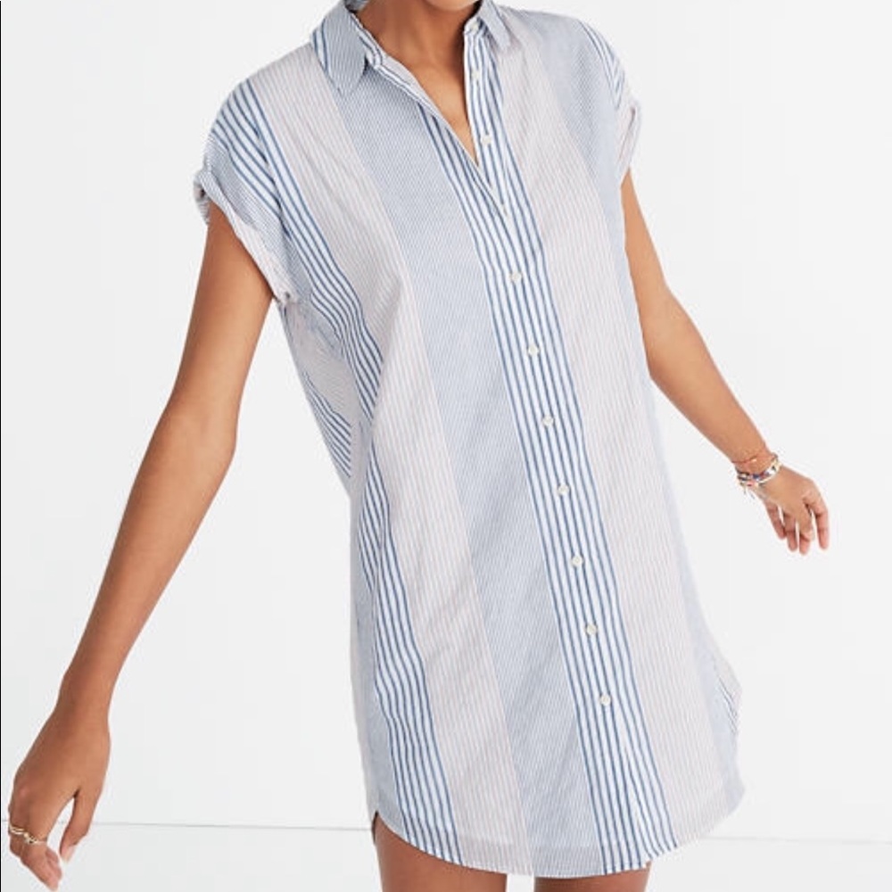 Central Shirtdress in Rawley Stripe